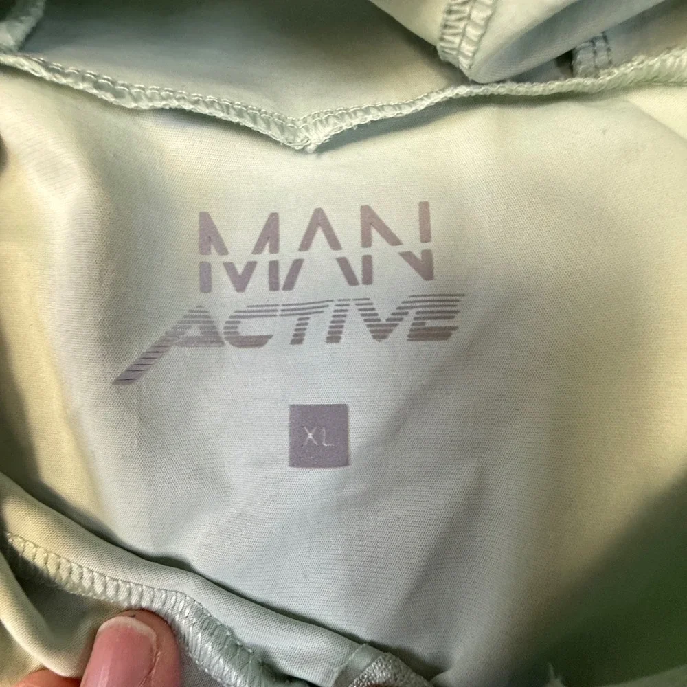 BoohooMAN Active Mint Green Lightweight Hooded‎ Jacket XL Limited Edition